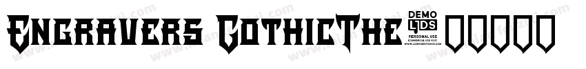 Engravers GothicThe字体转换